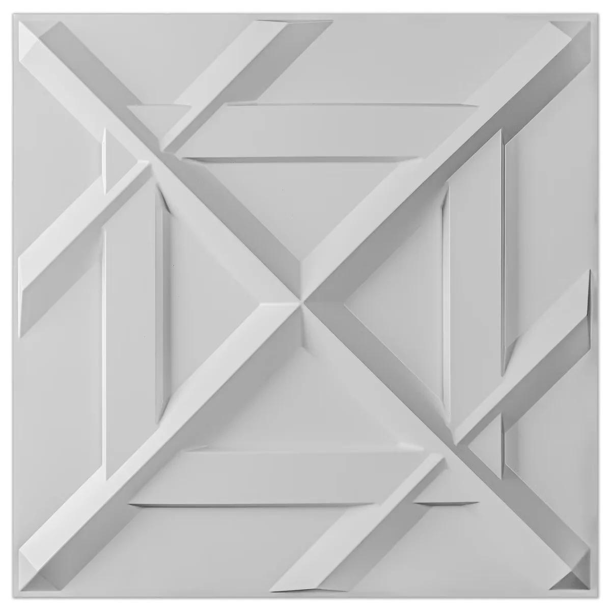 Versatile Wallpaper Wall Decals Wall Covering with Waterproof, Decorative Tile (32 sq. ft./Box) - White 19.7" x 19.7" Model 49C53E
