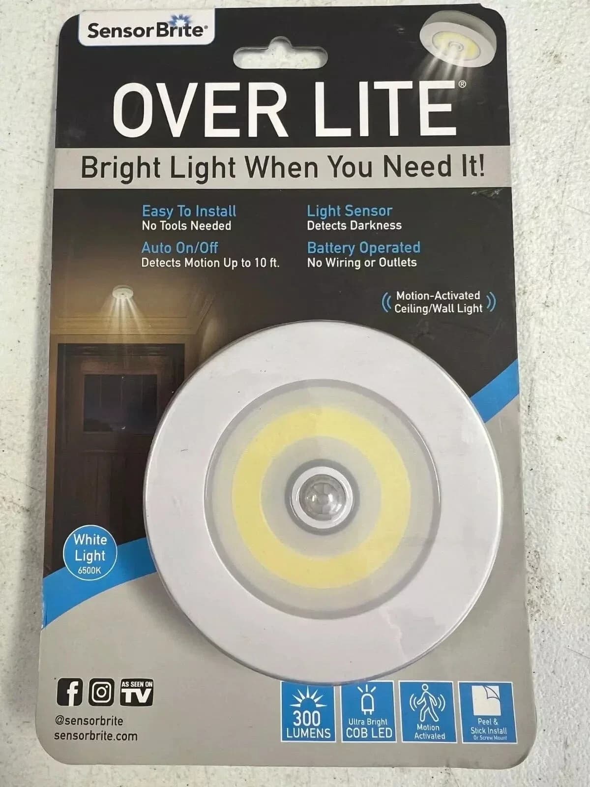 Quality Led Lighting with LED, Motion Sensing, Useful for both indoor and outdoor use. - Model 0373ED
