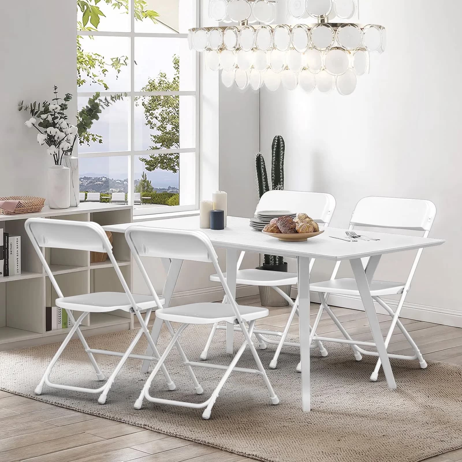 Innovative Patio Chair with Waterproof, Storage - White for Party, Office Model AC2E4D