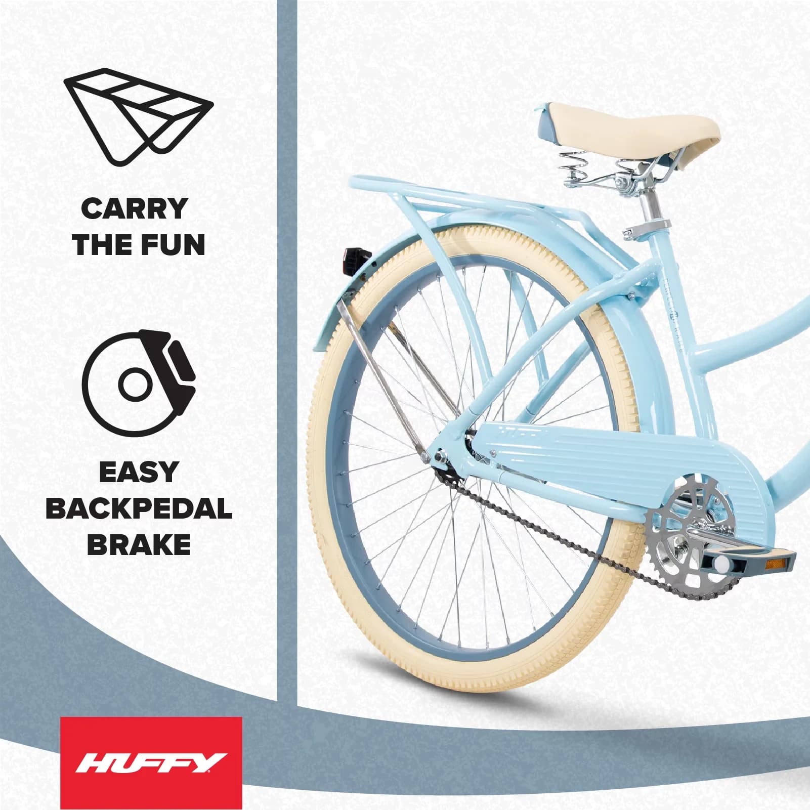 Cruiser Bike Reliable with Adjustable Seat, Adjustable Seat Height, Adult - Blue Model A8CAD4