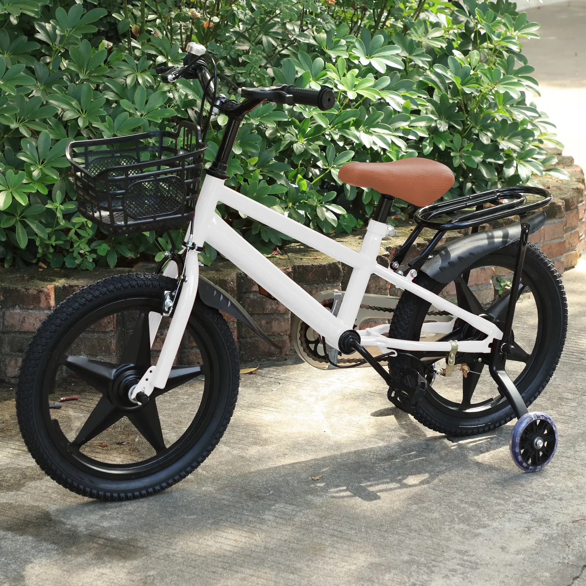 Innovative Kids Bike with Adjustable Seat, 3. Easy to Assemble., 1. Safe & Stable Riding Experience. - White Model 93EA5C