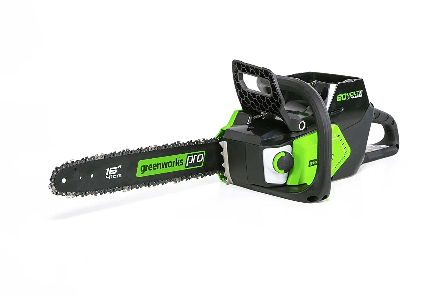 Compact Chainsaw with Battery, 80V, Chain Brake - Black - Industrial Grade Model 5F5596