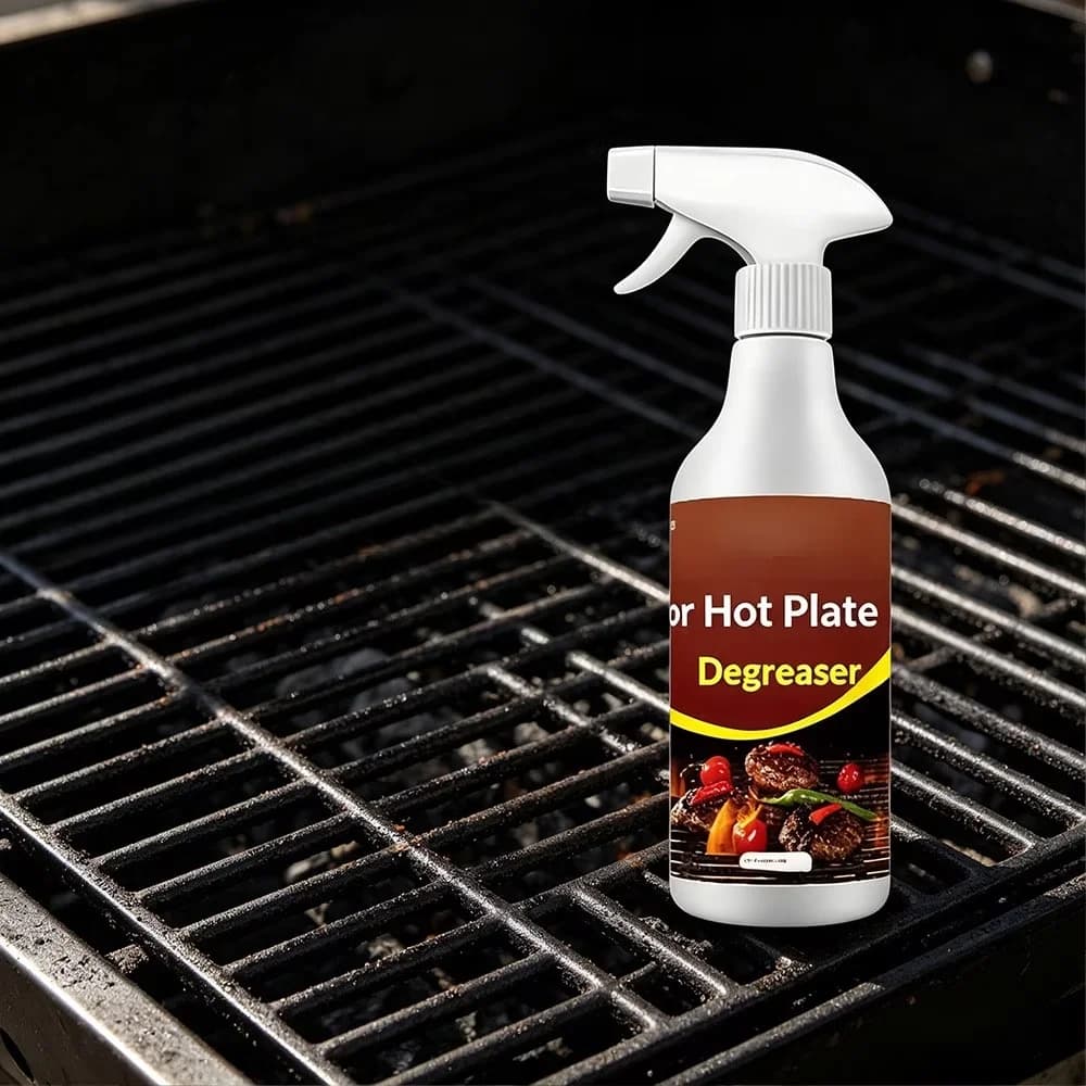 Combo Grill Versatile with Grill Cleaner Spray Heavy Duty, Fume Free Fast Acting Non-Toxic - Model 4E4E77