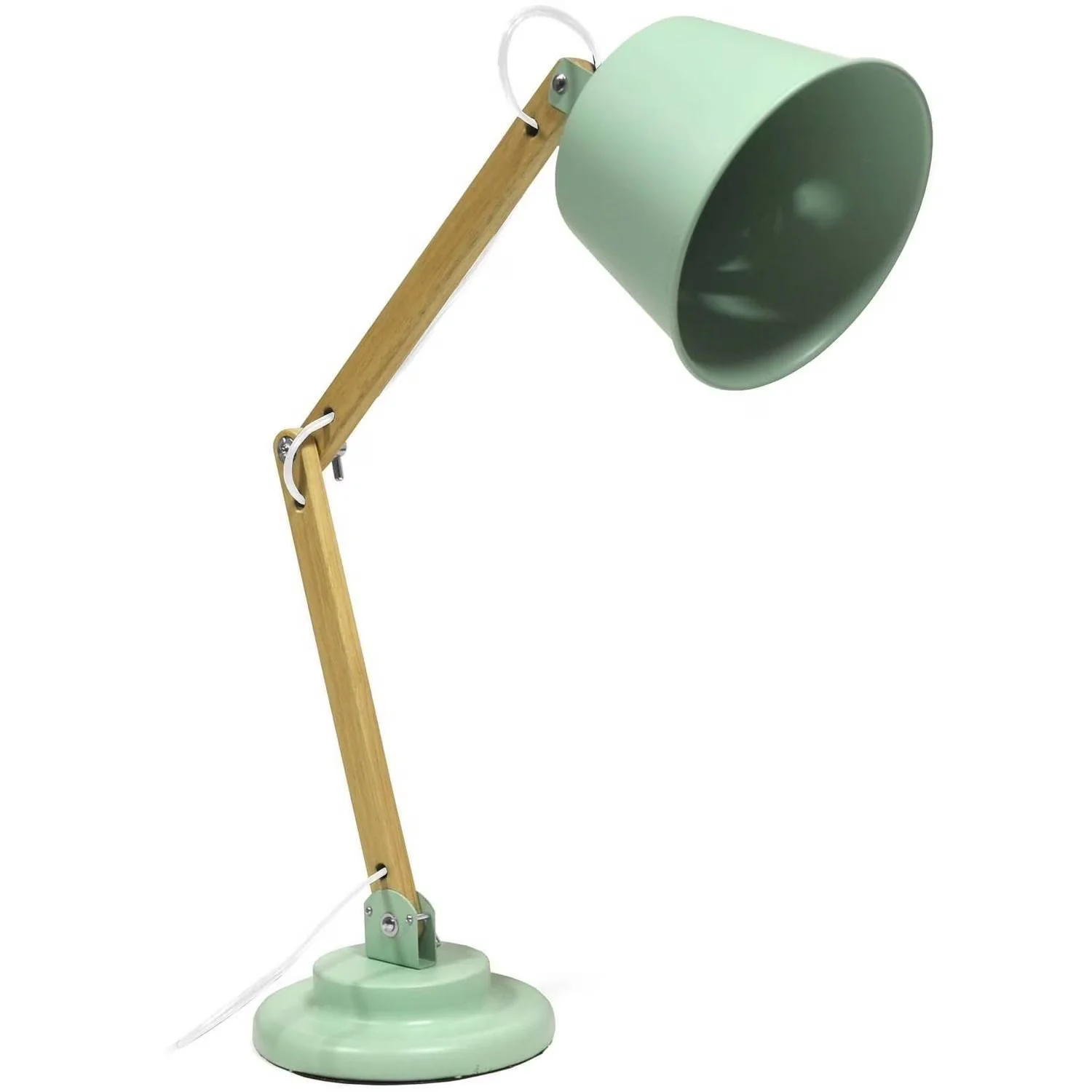 Essential Desk Lamp with Traditional, Arc, Contemporary design - Green Wood Model 8C90B0