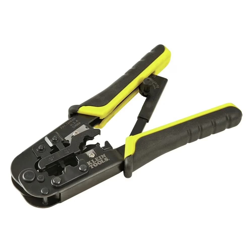 Pro Tool Essential with Precision, Ratcheting Modular Crimper/Stripper - Yellow One Size Model EF4D57