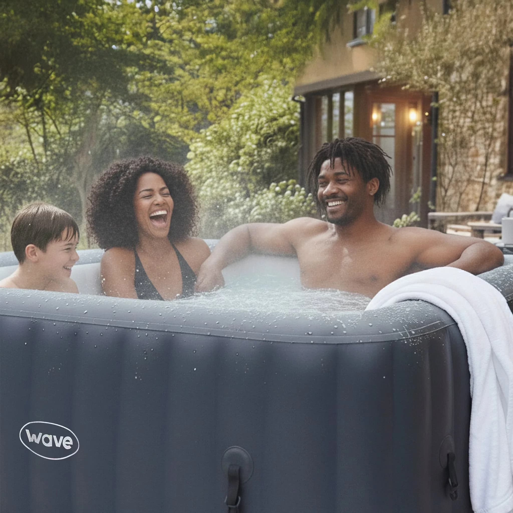 Hot Tub Premium with Uv Resistant, Insulated - Navy 15 - Durable Build Model 5AC06D