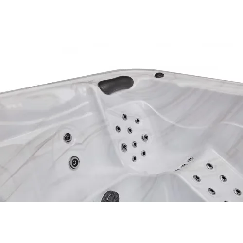 Stylish Hot Tub with LED, Uv Resistant, Eclipse 6 Person 51 Jet - Gray Model 0F9D6D