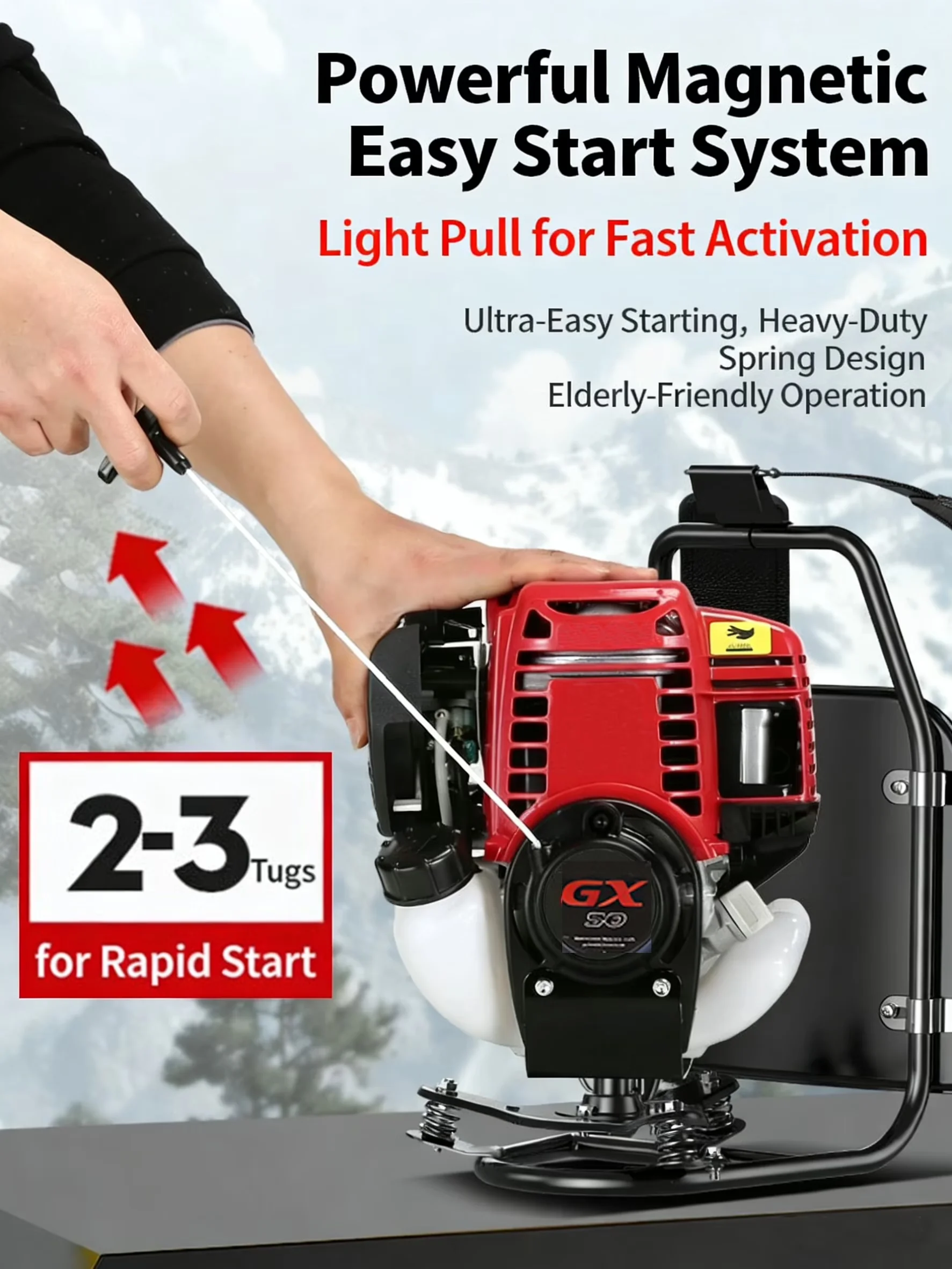 Trillers Cultivator Sleek with ldling speed: 2600-2800r/min, Pipe diameter: 26mm - Model 8B8D61