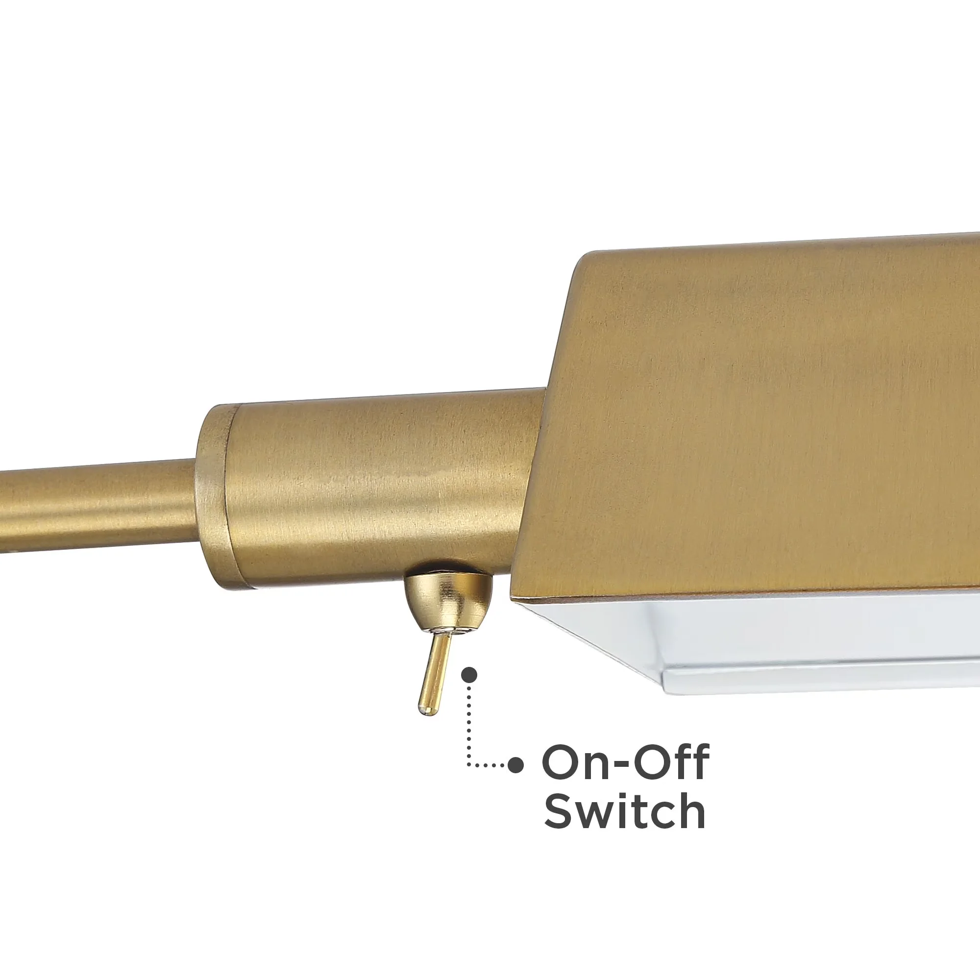 Versatile Floor Lamp with LED, Traditional - Gold Metal for Living Room Model 8ACF97