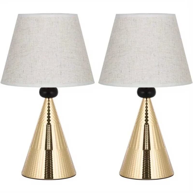 Classic Lamp Set with Modern Lamps, Vintage Table Lamps, Bedside Nightstand Lamps of 2 - Fabric Model 8CFEDD