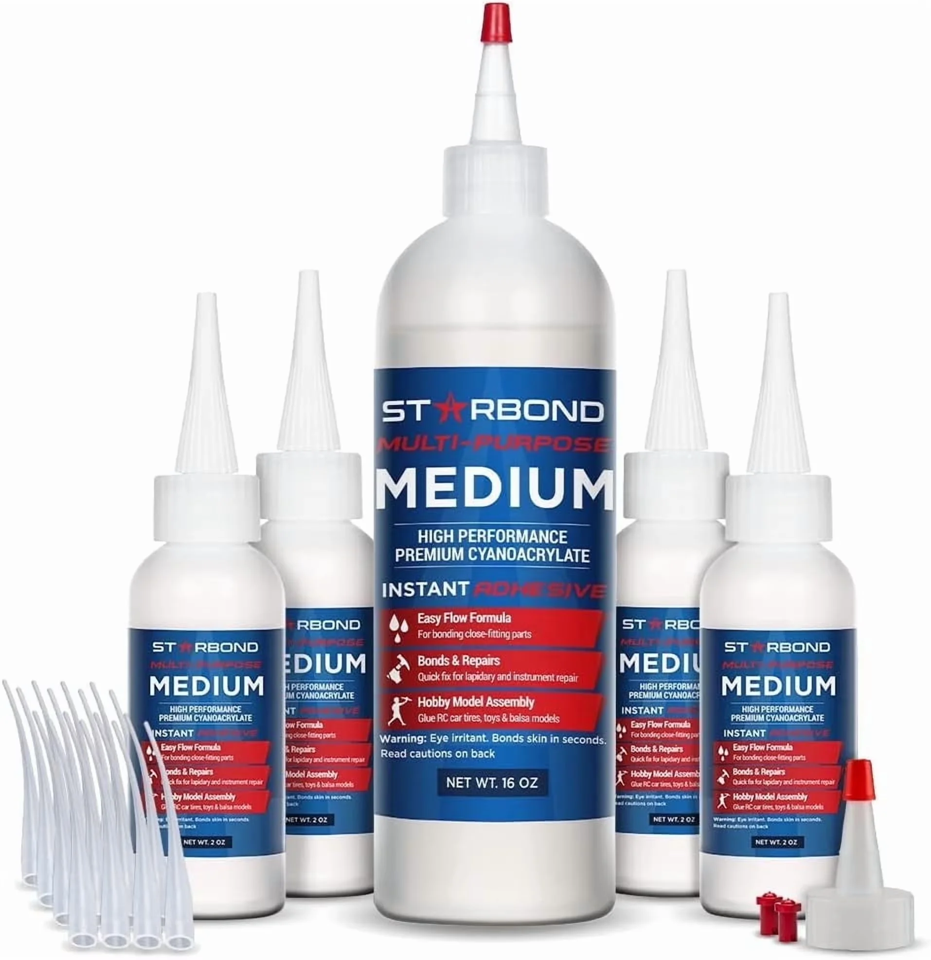 Innovative Adhesives Glues In Paint Supplies Tool with and Microtips, Extra Bottles, 16 oz. Complete Refill KIT (453g) - Clear 16 ounce Model 429662