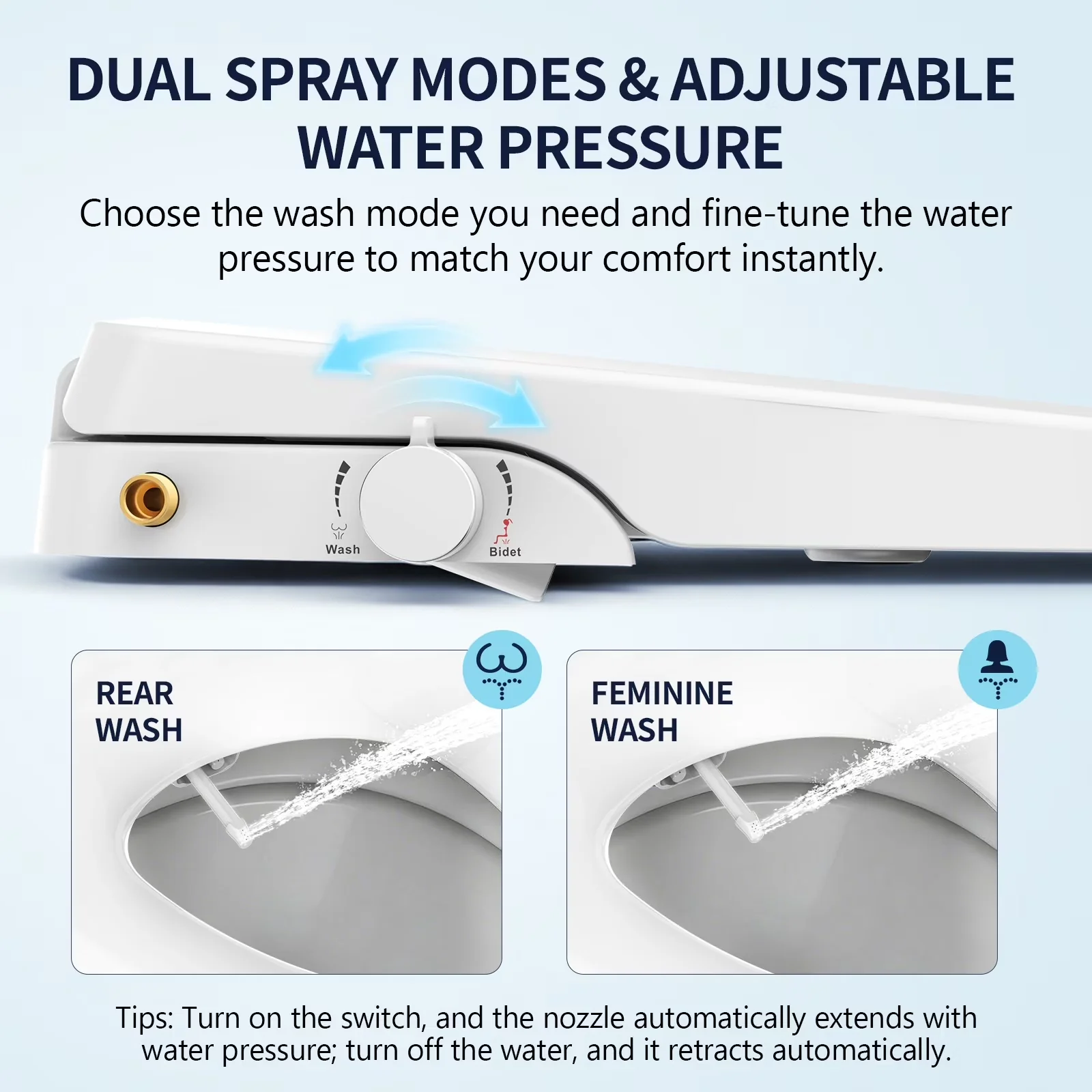 Premium Plumbing with Easy To Clean, Easy Installation - Plastic, Brass White Model 6C6385