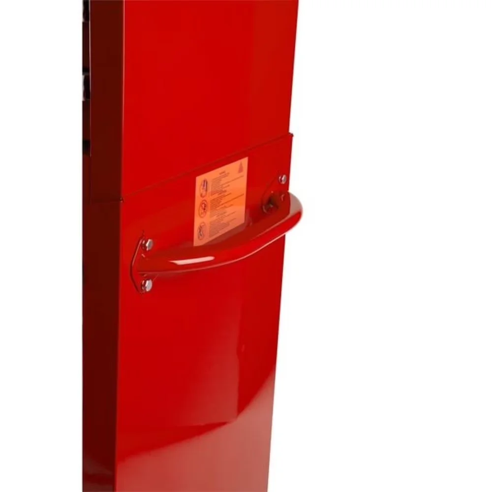Sleek Toolstorage with Heavy-Duty, Finish Powder Coated, Rolling Tool Cabinet - Red Steel Model A03991
