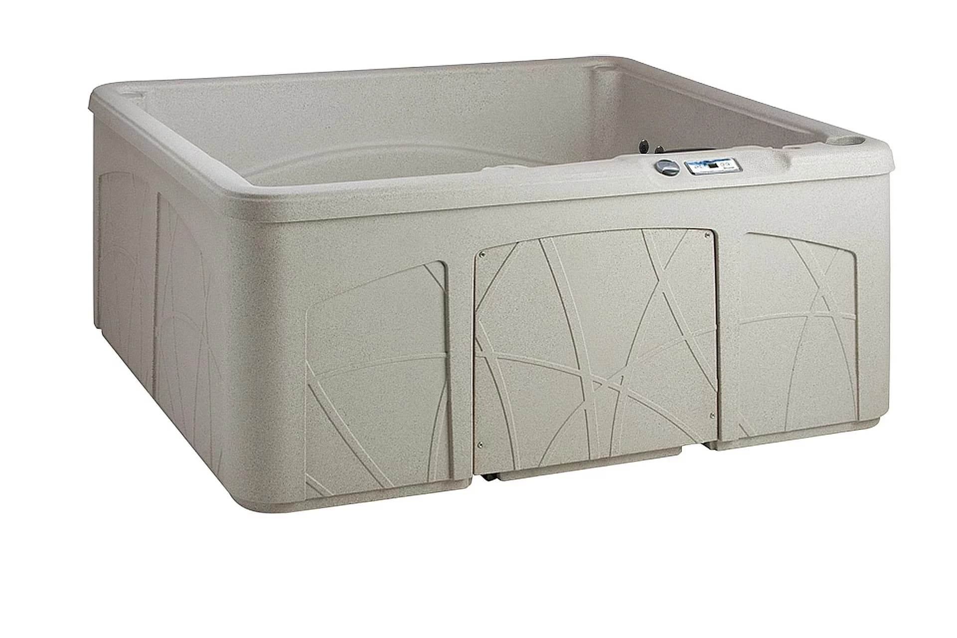 Compact Hot Tub with Insulated, Led Display, Rotomolded - Beige LS350DX Model 8EBB1E