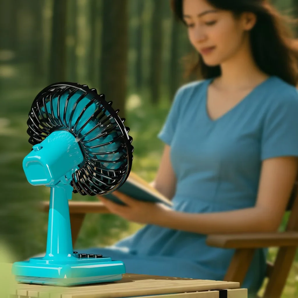 Professional Fans In Cooling - Green Metal Alloy Retro - Universal Fit Model 6E4EB4