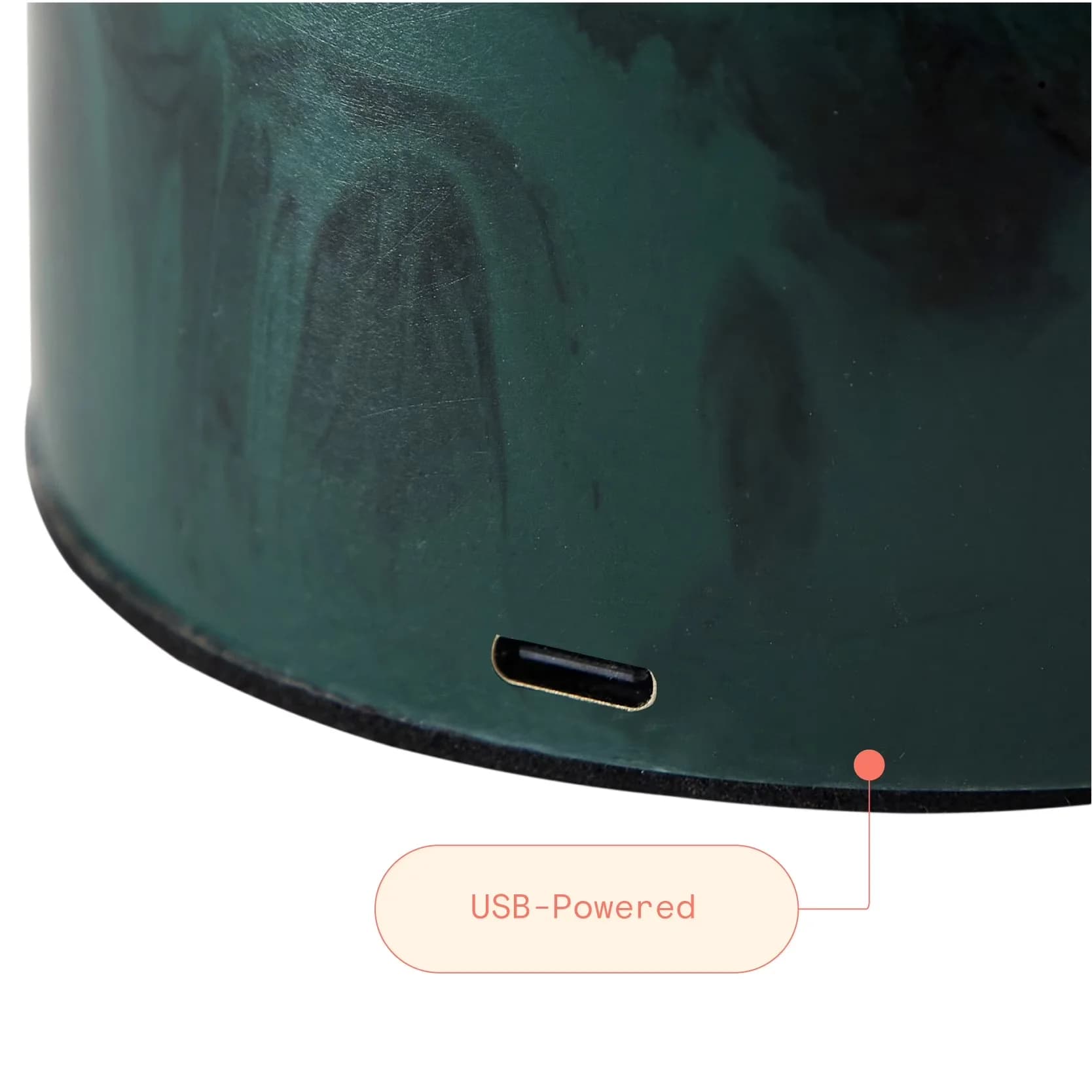 Lamp Innovative with LED, Battery, 9.25" H - Marble Green Thyme - Professional Series Model 659FB1