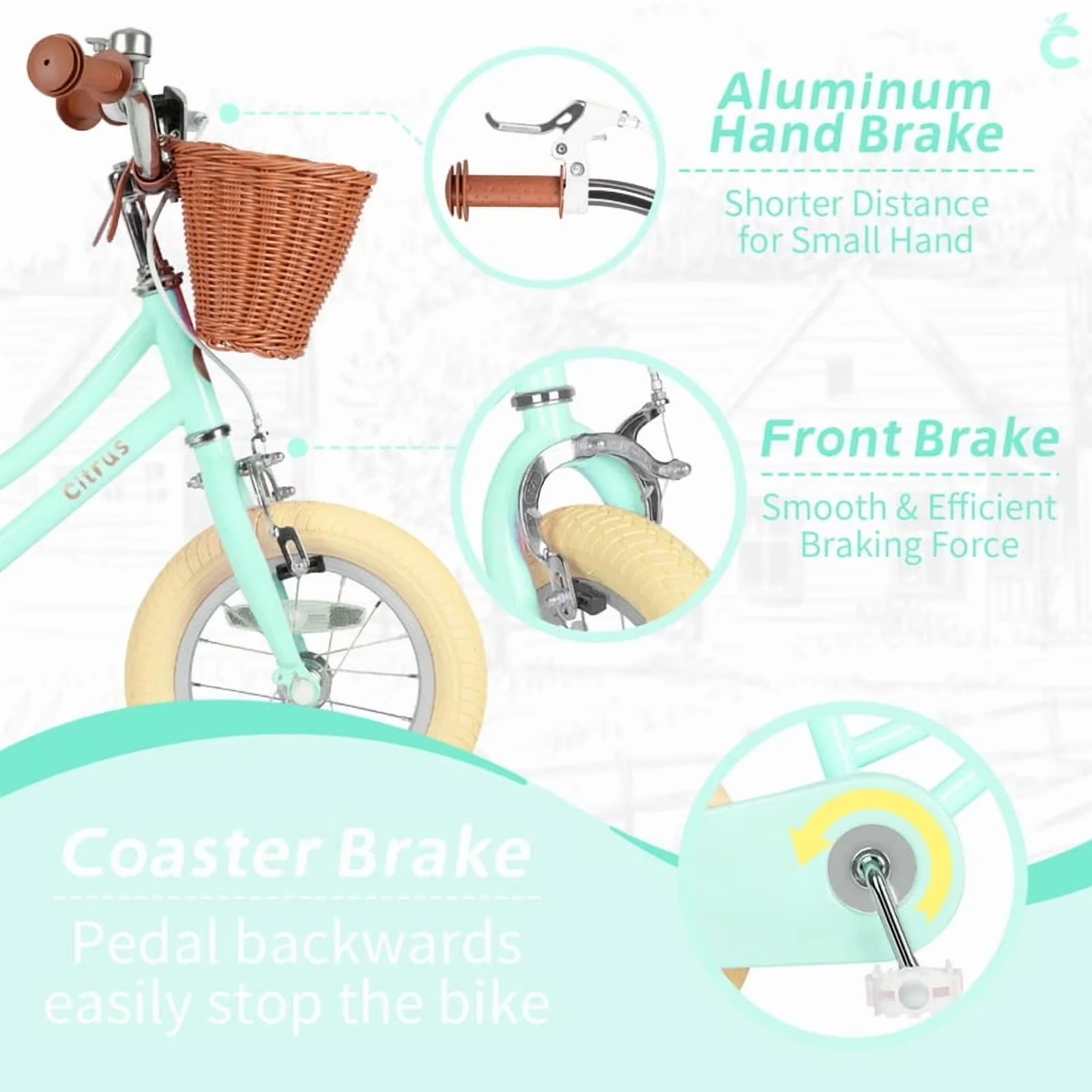Stylish Road Bike with Adjustable Handlebar Height, Adjustable Seat Height - Green Model 3B9D39