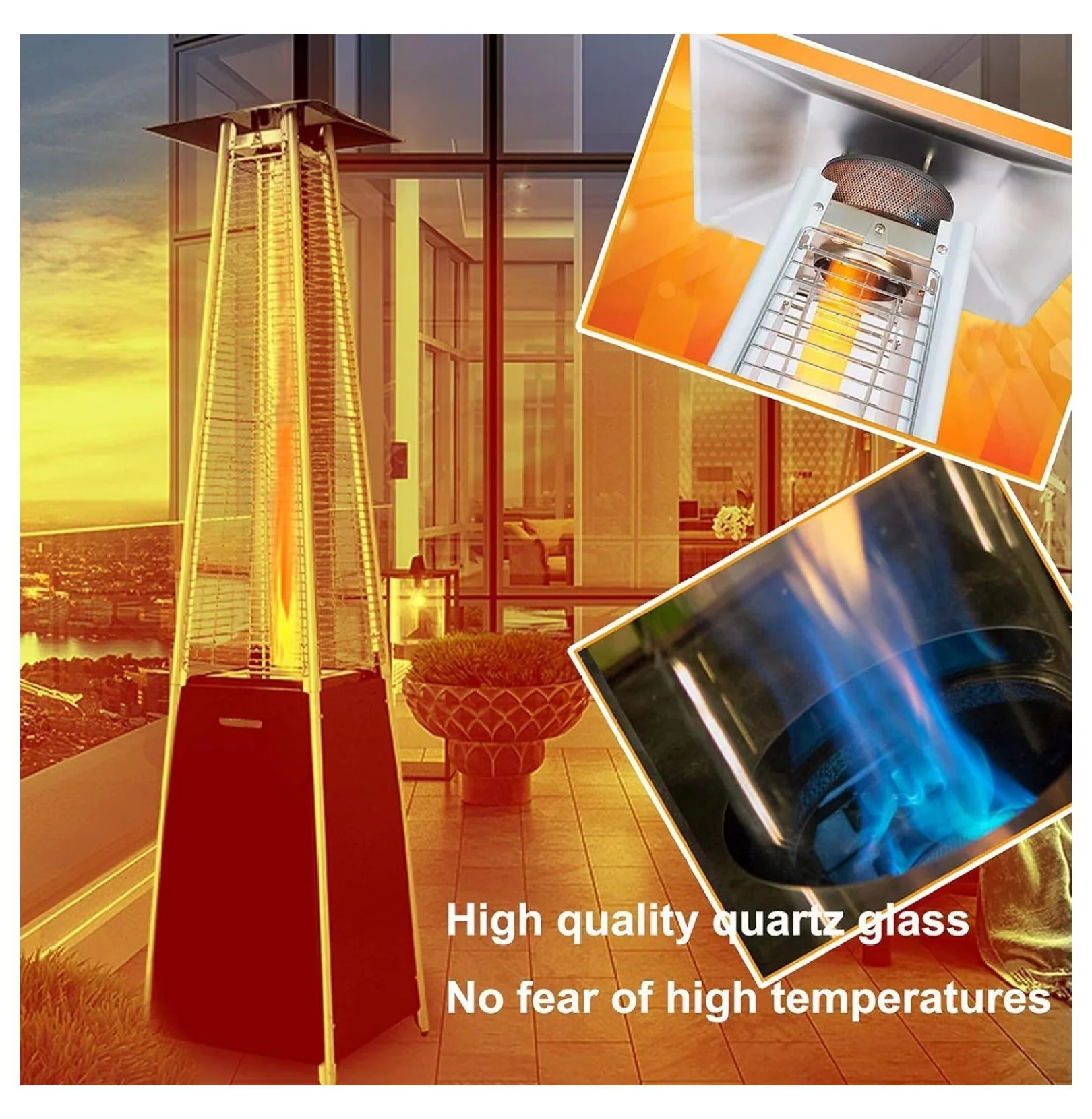 Compact Outdoor Heating with Easy Installation, Compatible, BFC - Clear Model 808D7C