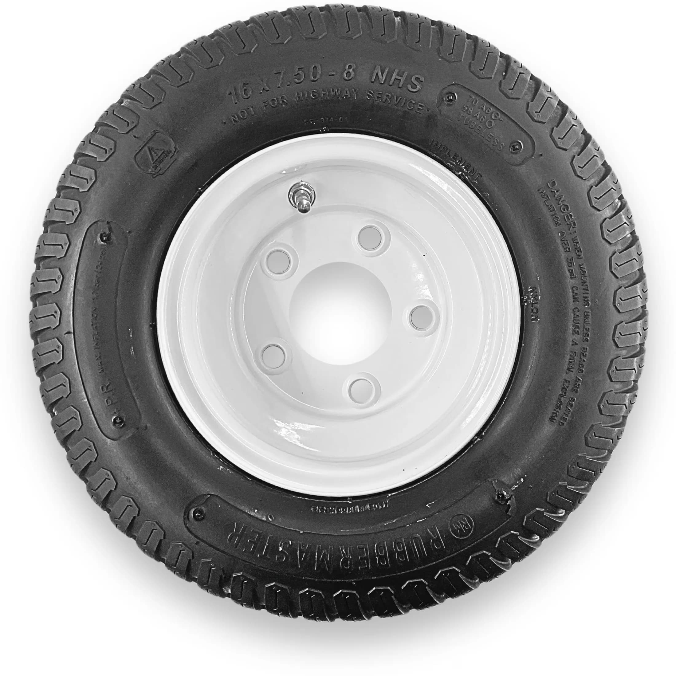 Innovative Motor Home And Rv Tire with Heavy-Duty, 16x7.50-8 4 Ply S-Turf 5 on 4.5 Stamped - Model 62ED33