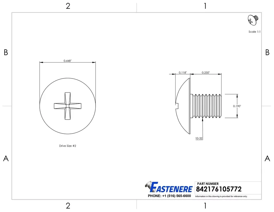 Stylish Fastener - 10-32 - Reliable Performance Model 1771E9