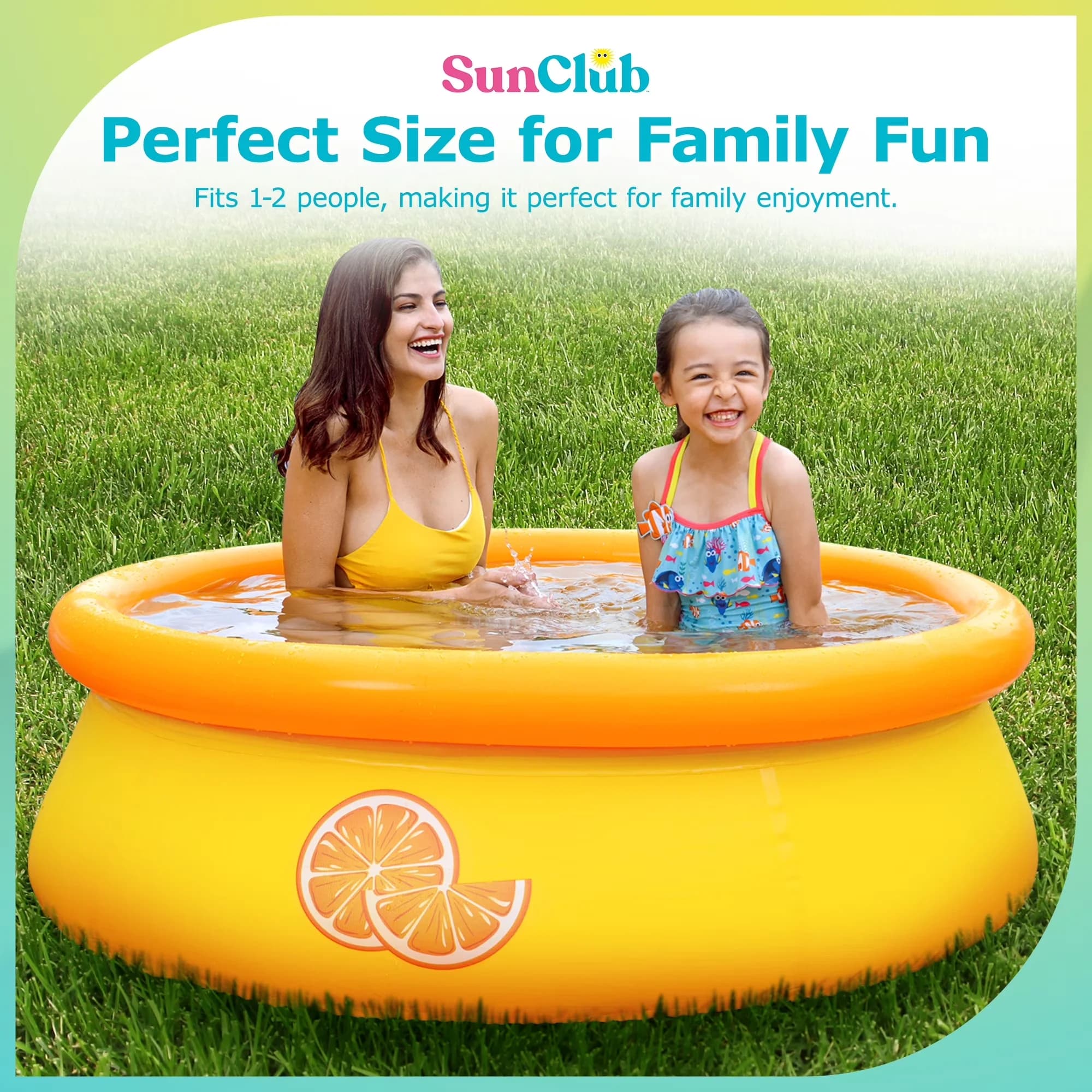 Inflatable Pool Modern with Puncture Resistant, Puncture-resistant material - Orange Model 7EA9DA