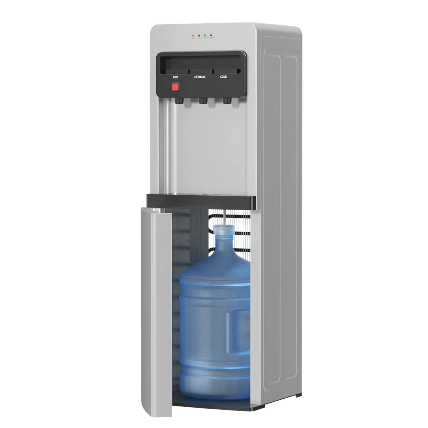 Water Filtration Classic with Child Safely Lock, Temperature Control - Plastic Silver Model 704B02