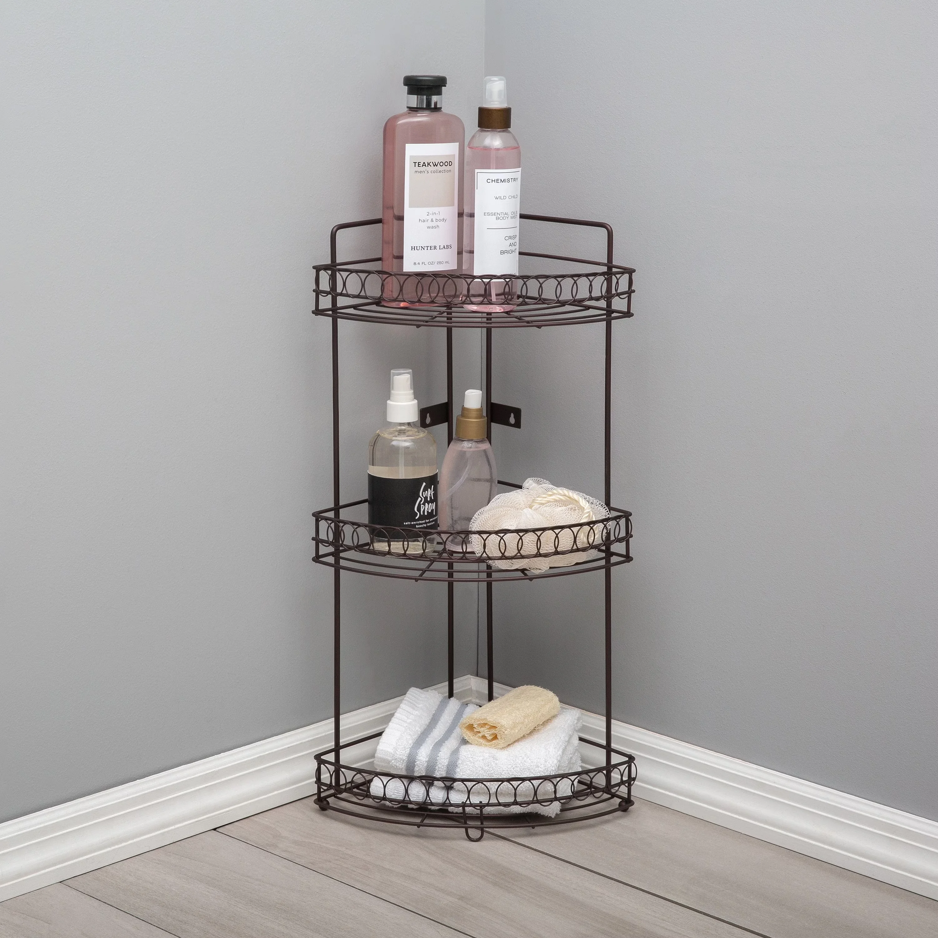 Bathroom Renovation Reliable with Rust Resistant, Dimensions: 8" x 8" x 20.5" - Rust Metal, Iron Model 609041