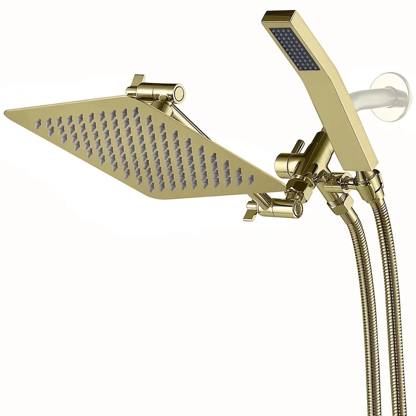 Reliable Shower Head with Adjustable, Rainfall shower head Size: 8 inches - Gold Metal Model AE3D1D