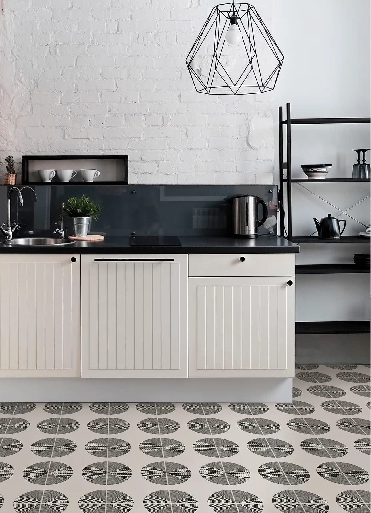 Premium Grey Vinyl Flooring Vinyl Plank Flooring with Easy Installation, Peel and stick to apply, Water resistant and washable -... Model 45F98E