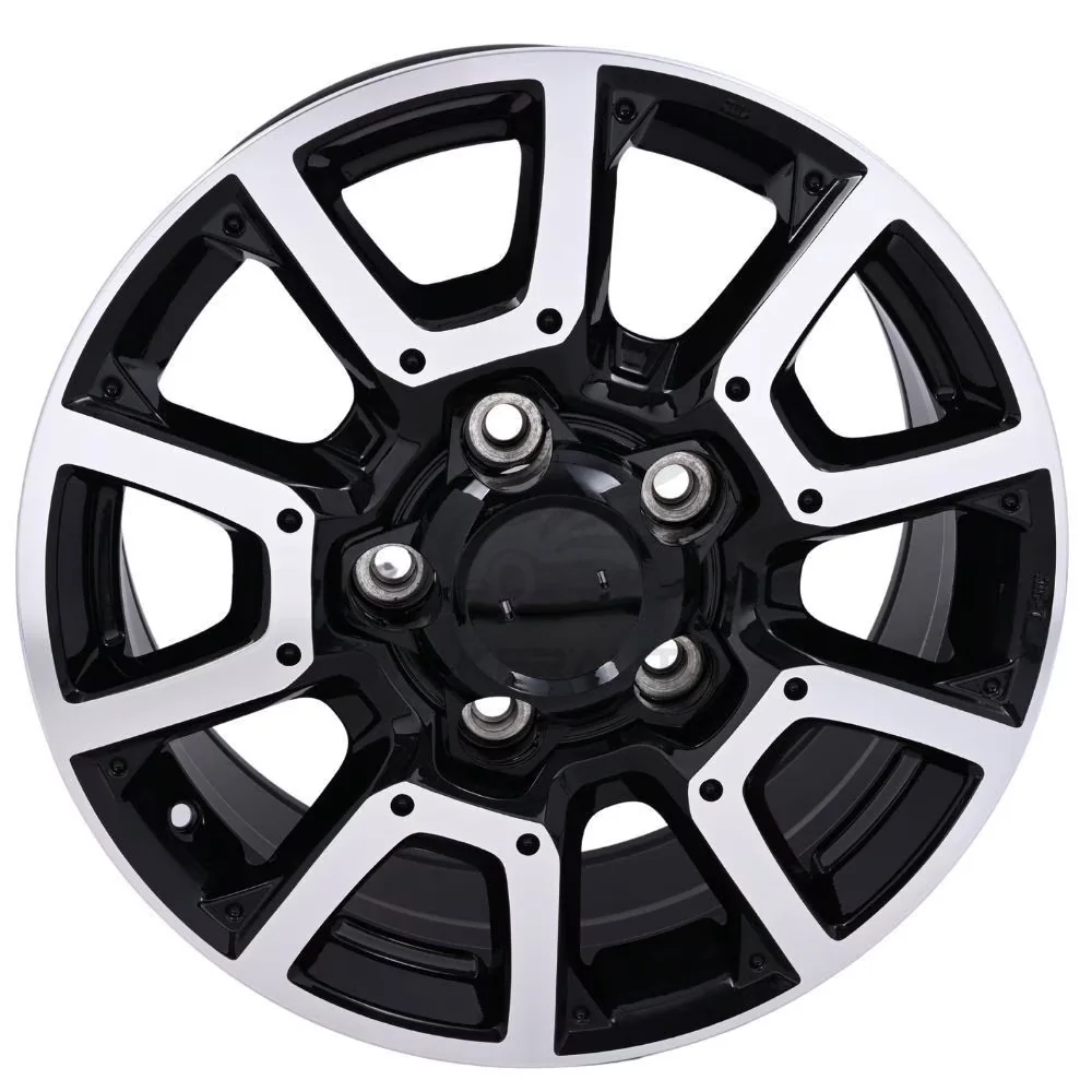 Wheels And Rim Durable with 1x 18"x8" Alloy Wheel Machined Black - Alloy Black Model B4B44C