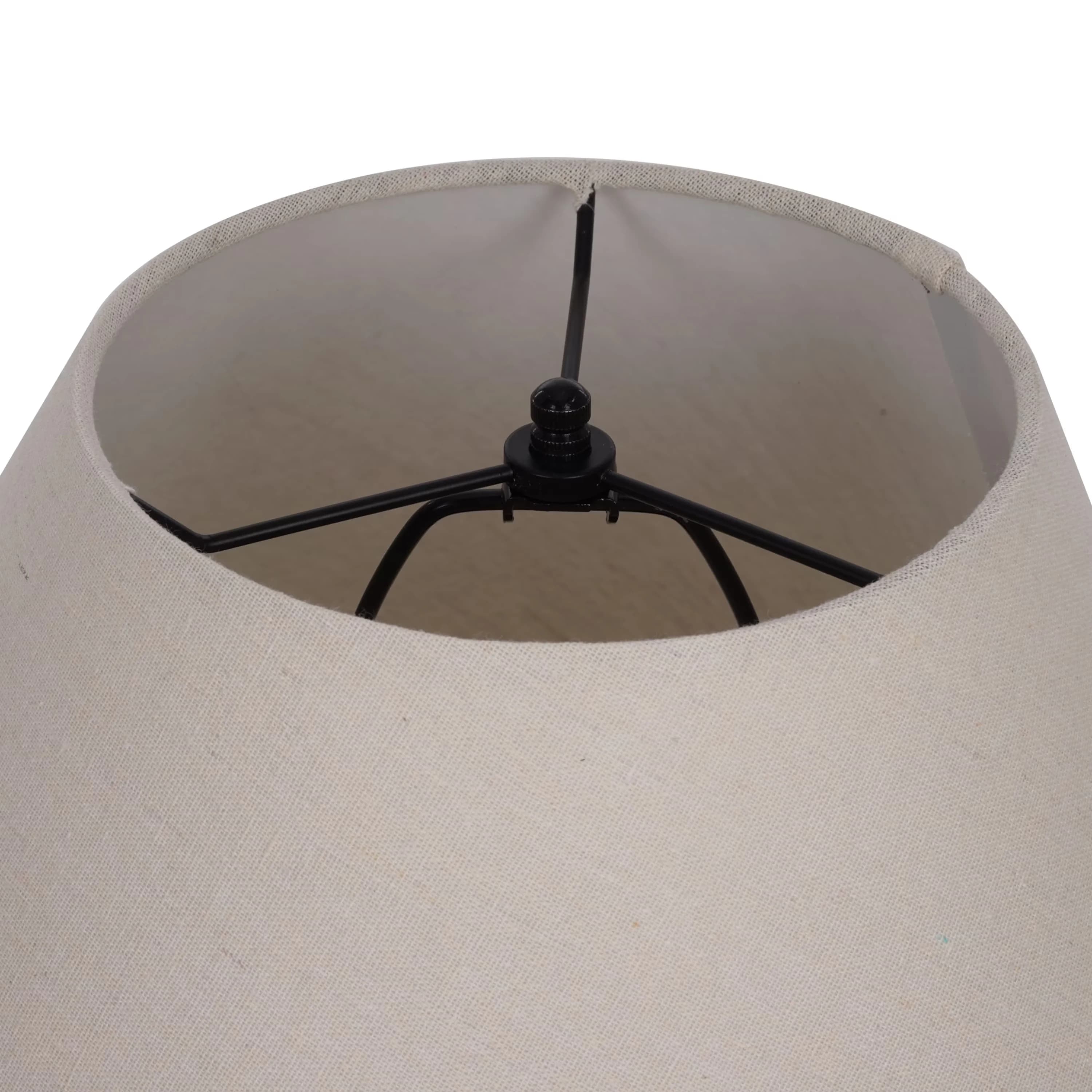 Quality Table Lamp with LED, Farmhouse, 22'' - Ceramic Multicolor White Model 6C3B99