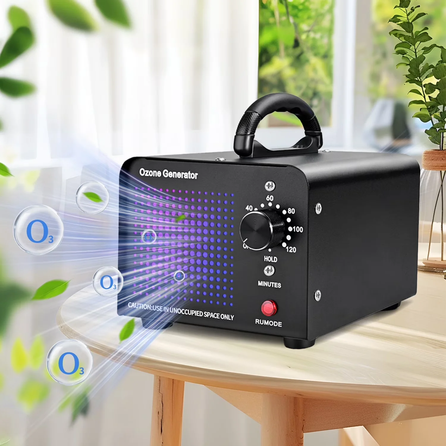 Reliable Air Purifier with Variable Speed, Ozone Generator: 40000mg/h Ozone Machine - Model DDB89A