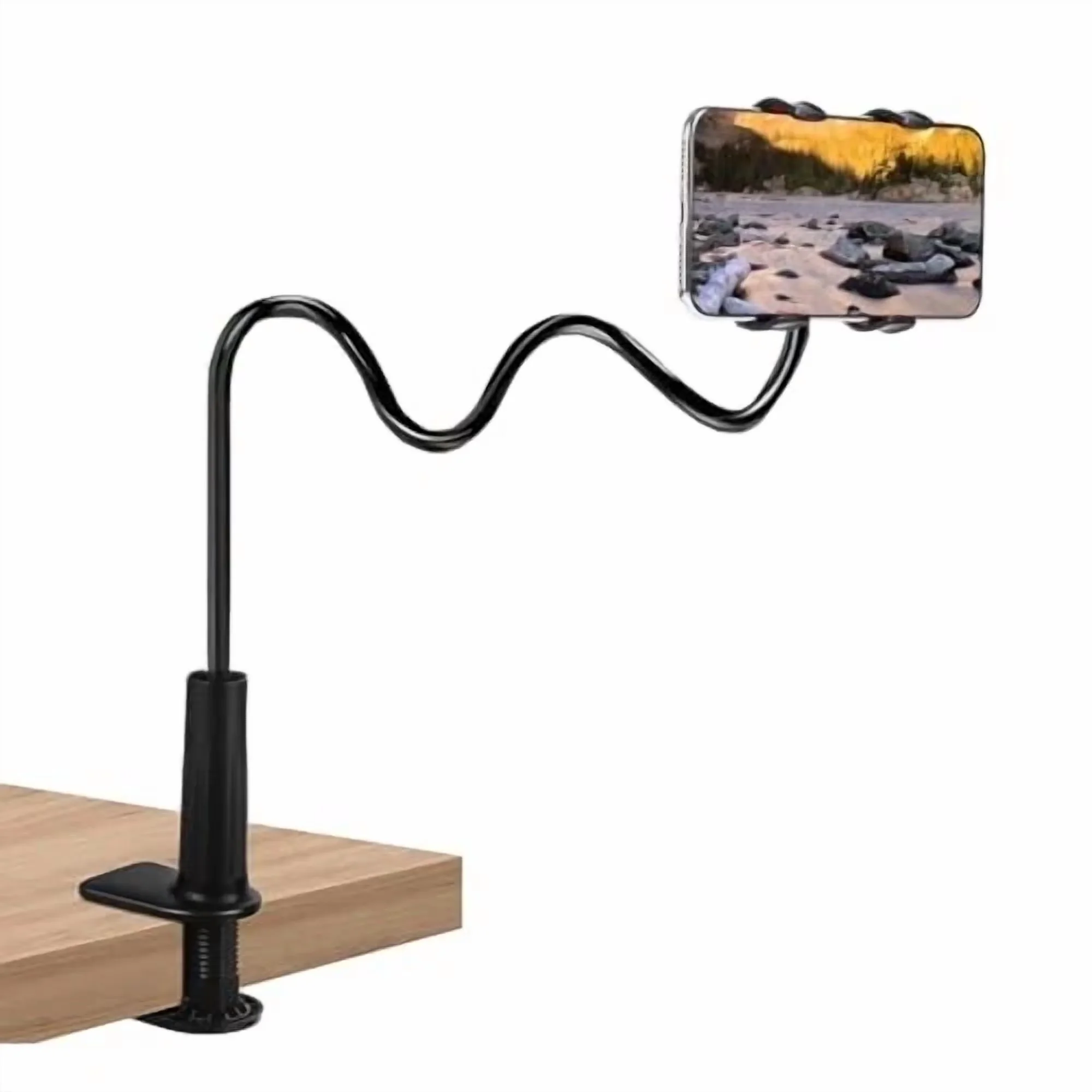 Essential Home Gym with Lazy Bracket Mount Clamp, Cell Phone Clip Bed Stand Holder - Model 86FCFD