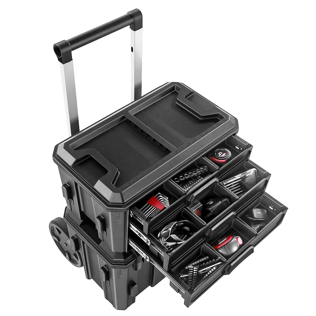 Reliable Toolstorage with Tool Organizer, Multi-Purpose - Pp Black Stack Model 542A26