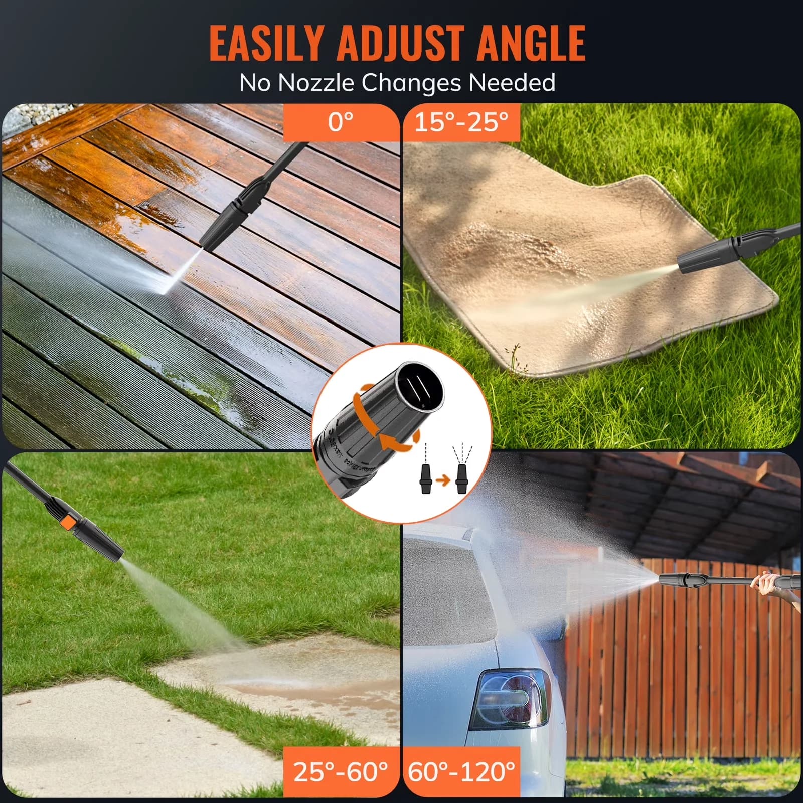 Premium Pressure Washer with 110V, Telescoping, Kink Free Hose for Home and Office - Model 56175C