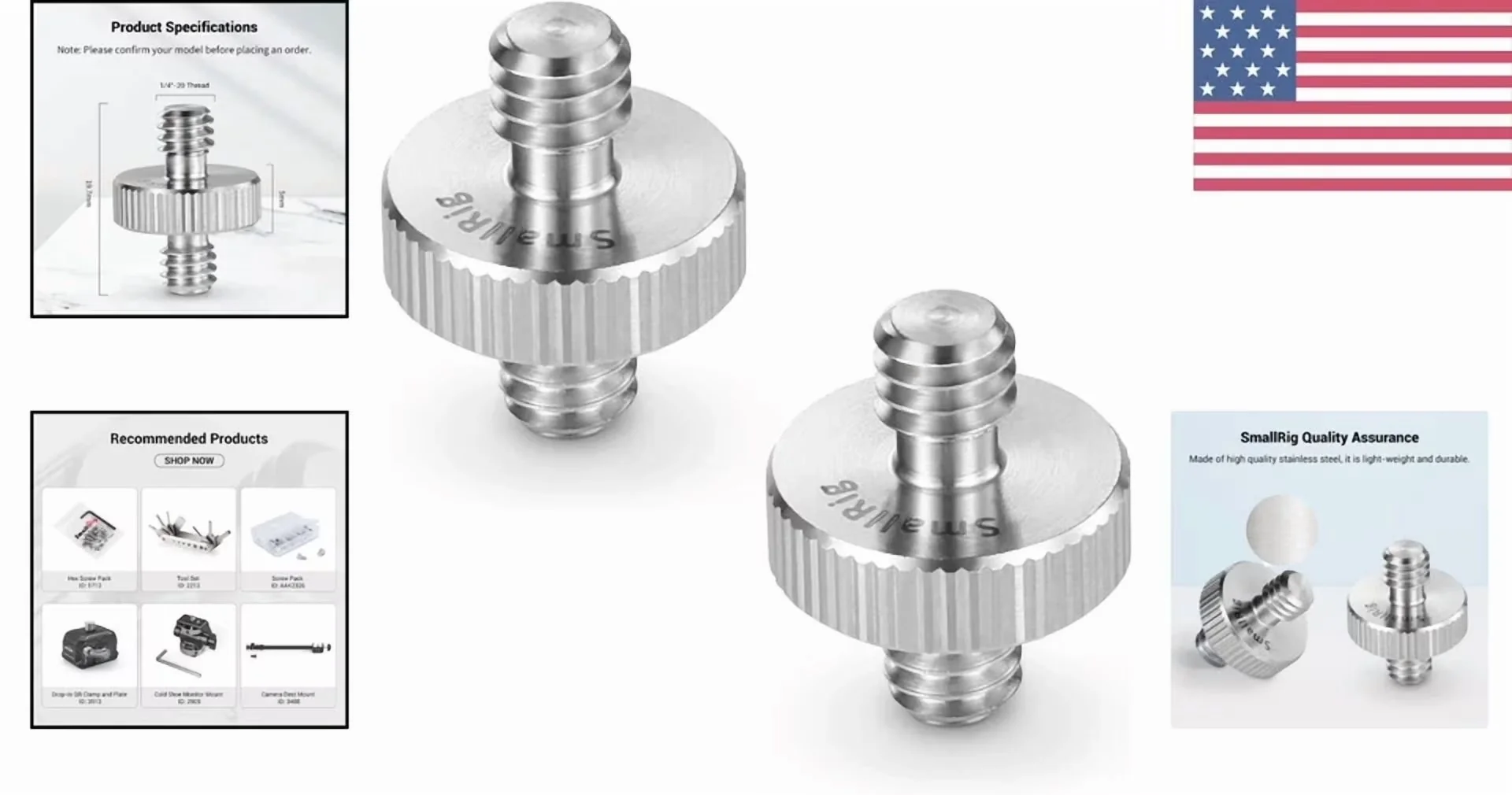 Professional Fastener with Ideal, 1/4" Male Screw Adapter Set - Essential Collection Model AF1667