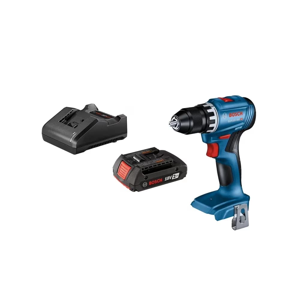 Factory Reconditioned Compact with 18V, Drill has 20 clutch settings, Provides 400-Inch Pound of torque - Blue Model 4E95B2
