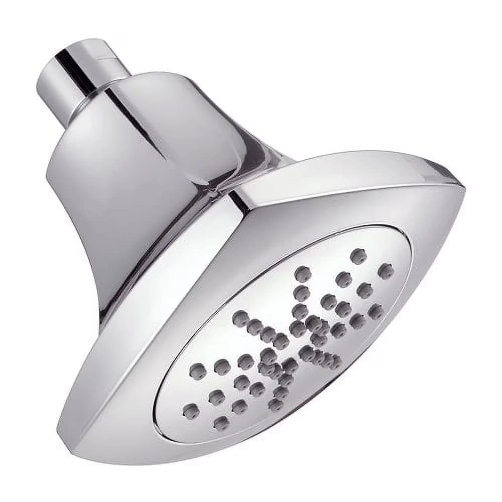 Shower Head Quality with Brass ball joint with polymer body, Brushed Nickel - Brass Silver Model 7A8271