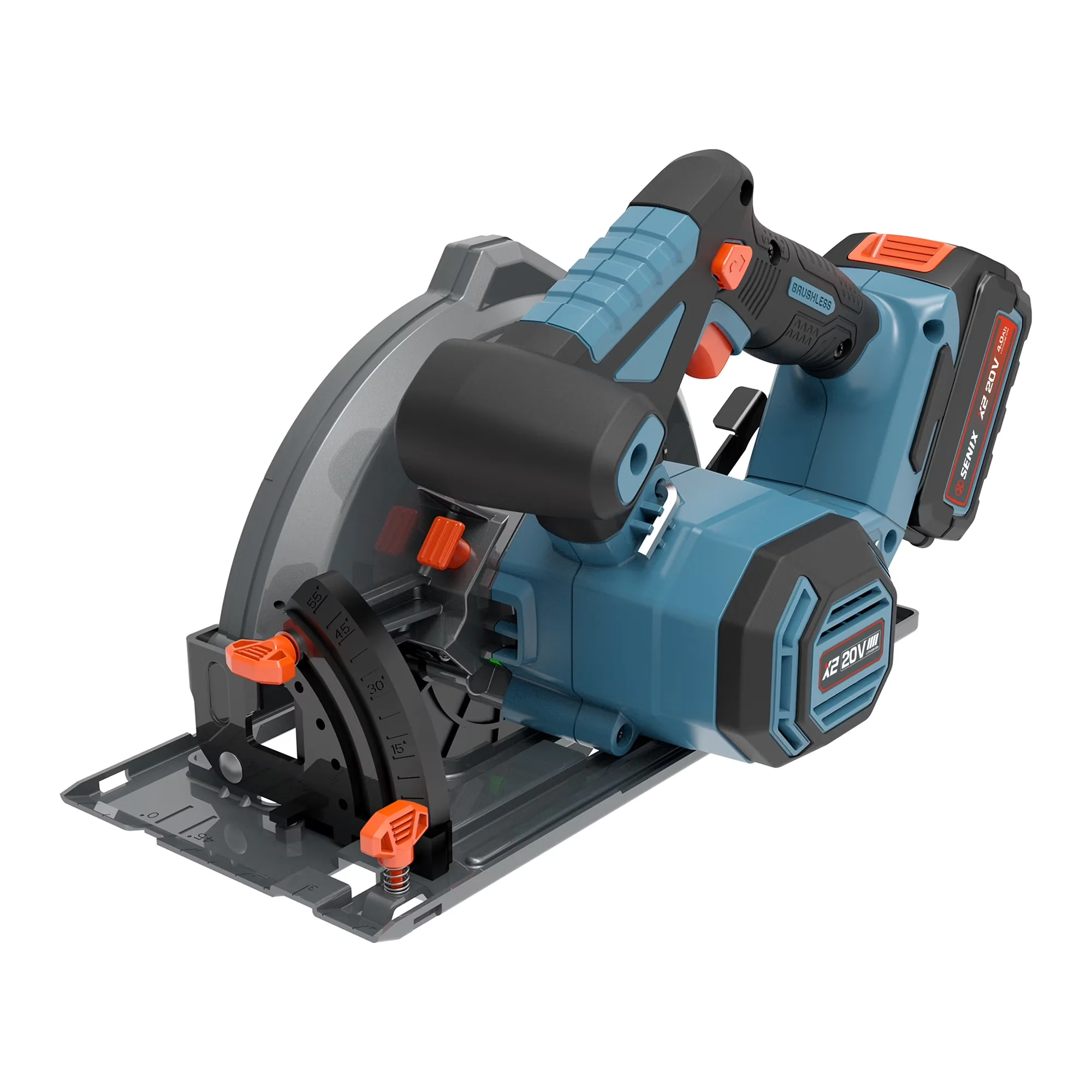 Innovative Power Saw with Battery, LED, 20 Volt Max* 7-1/4" Cordless Circular - Model 05DB0B