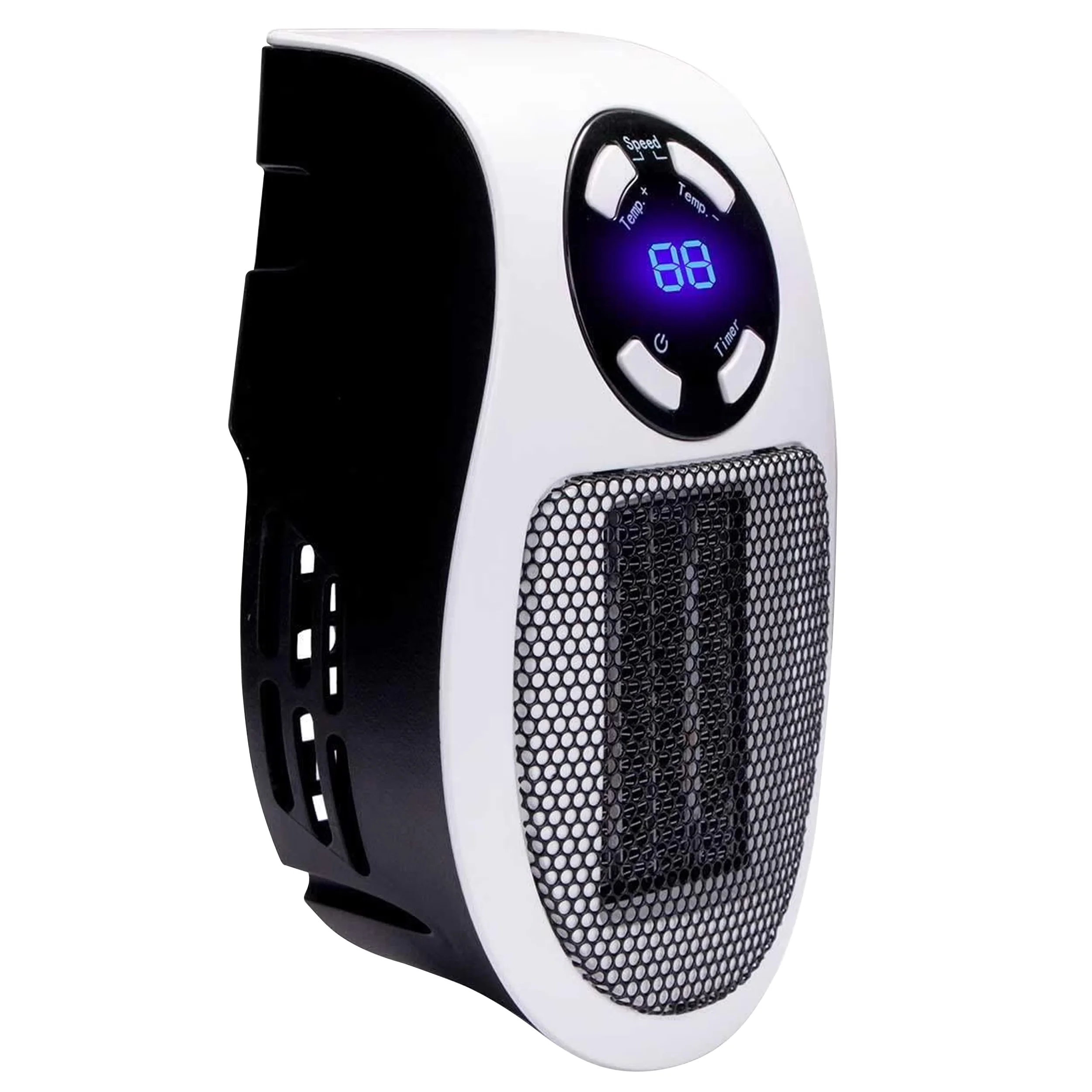Efficient Portable And Electric Space Heater with 350W, Plastic Housing Is Cool To The Touch - White, Black, White Model C600B3