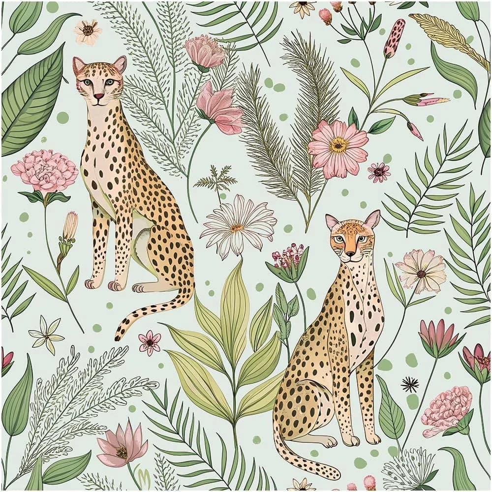 Premium Wallpaper with Removable, Durable - Green 17.5" x 118" 5 x 118 Model 5B1761