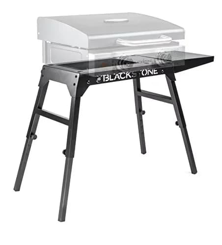 Modern Flat Top Grill with Portable, Black - Black Steel Tabletop - Professional Series Model 519658