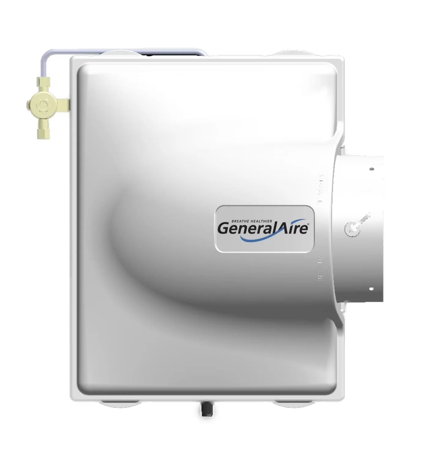 Stylish Humidifier with Automatic Shut-Off, Whole House Evaporative, Manual - White Model EA967C