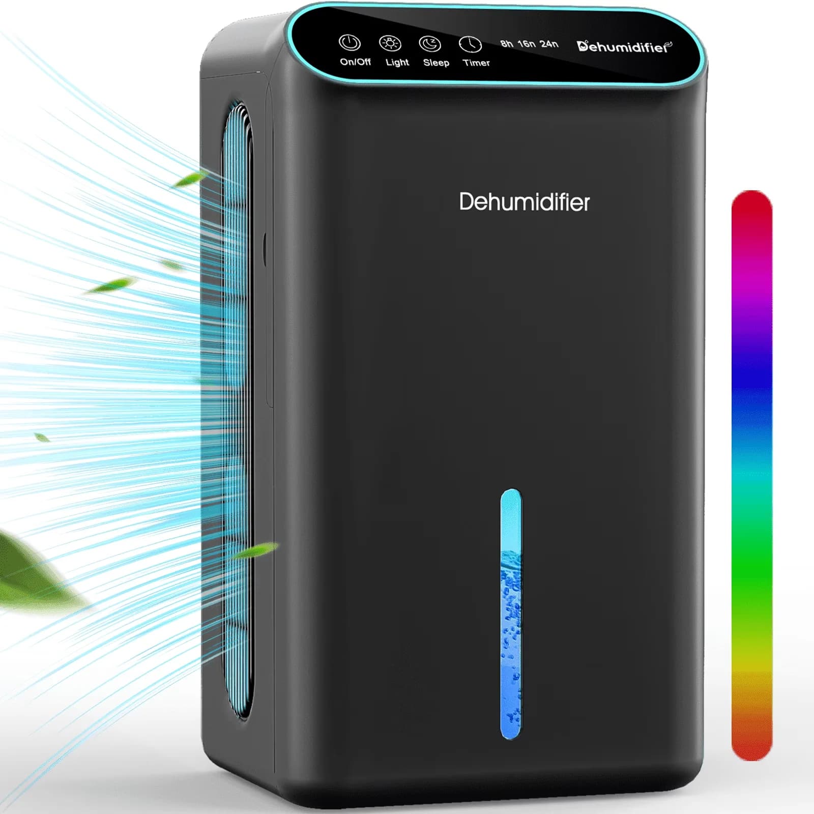 Durable Dehumidifier with LED, Automatic Shut-Off, 86 OZ Dehumidifiers - Black for Home Model BD4B85