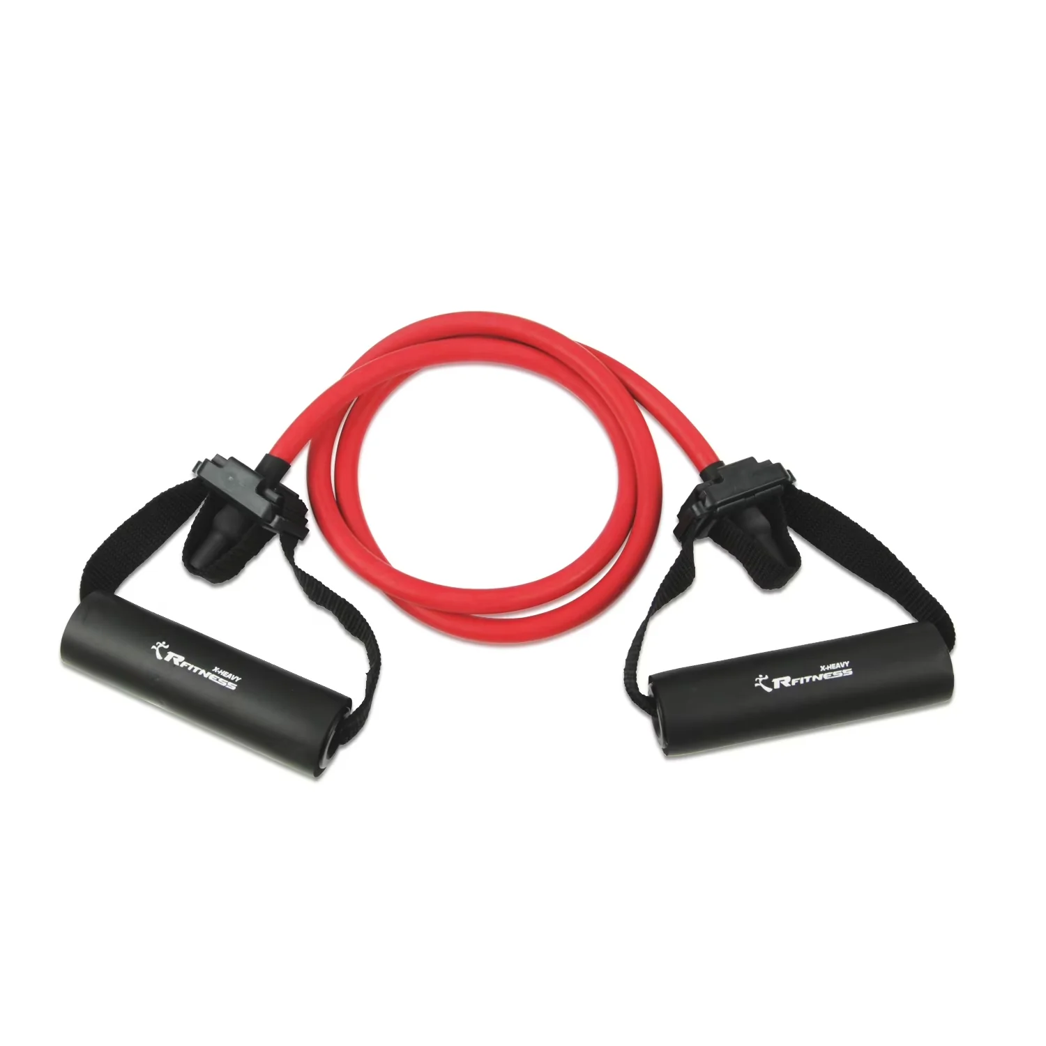 Innovative Home Gym Accessory with X-HEAVY (Red), Sponge Handle and Door Anchor, Light weight and perfect for travel. - Rubber Red Model 49937A