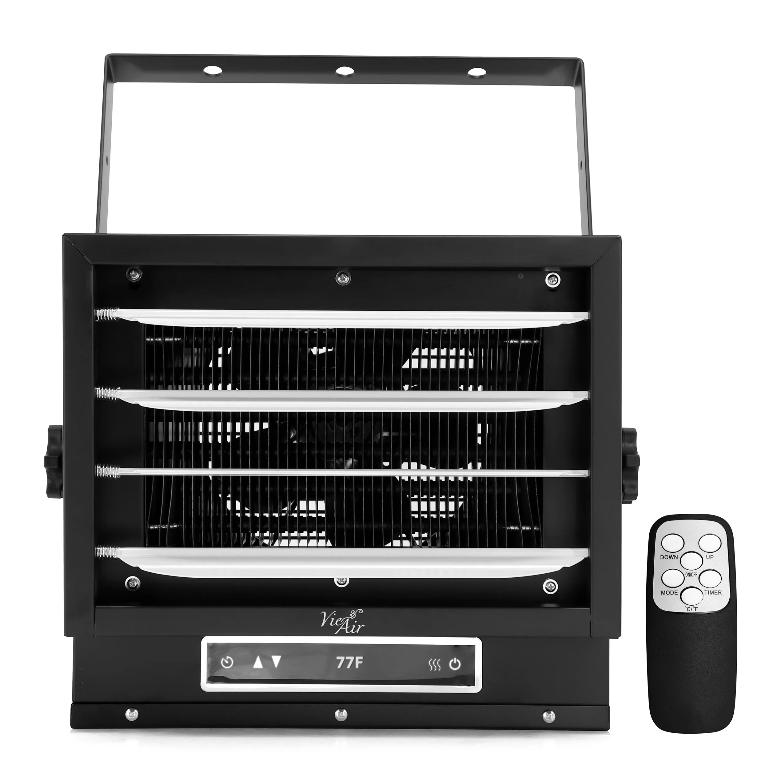 Essential Portable And Electric Space Heater with 7500W, Adjustable - Matte Black Model 1E3675
