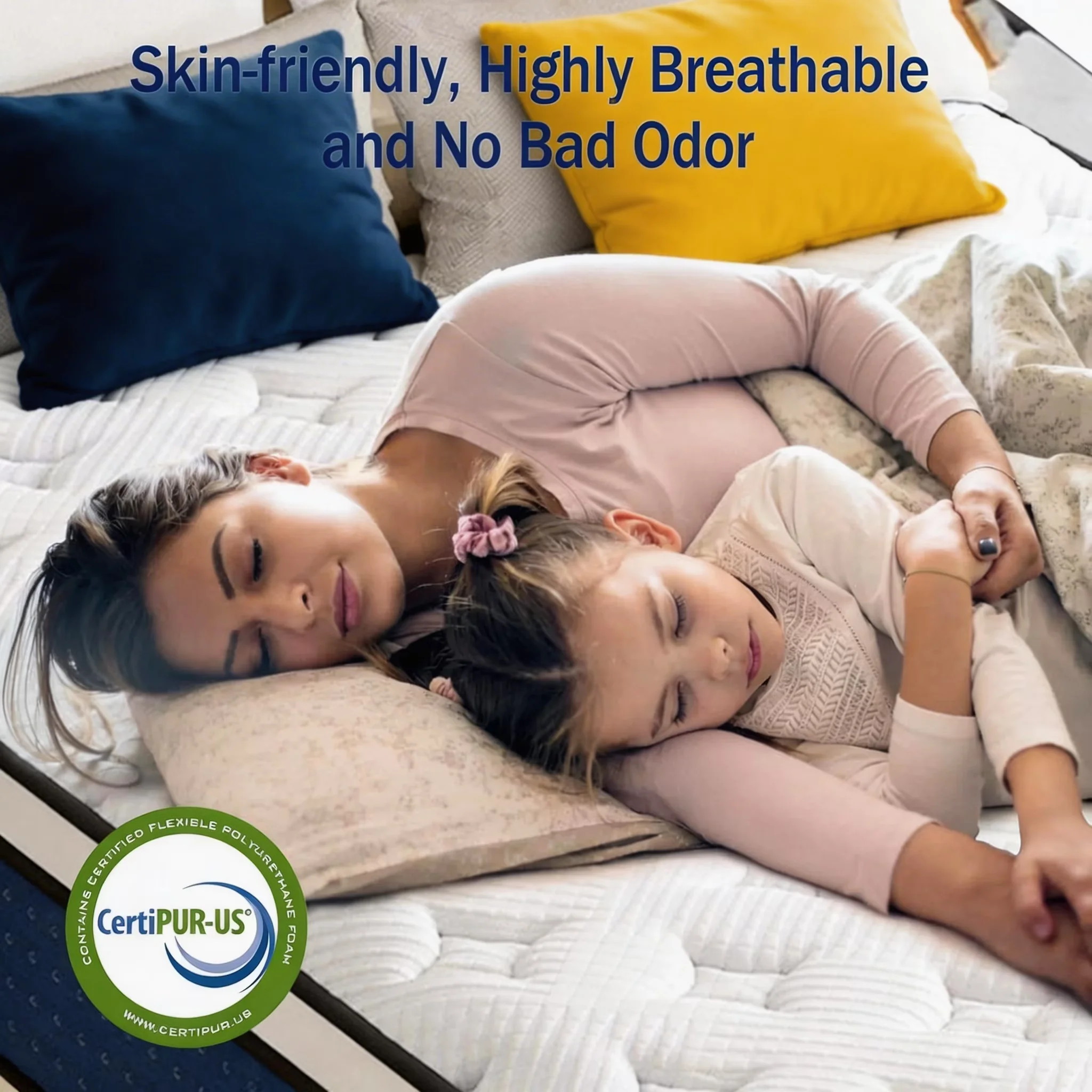 Reliable Mattresses Accessory with Low Motion Transfer, Cooling Technology, Breathable Construction - Blue Cooling Gel Memory Foam,... Model A1CA92