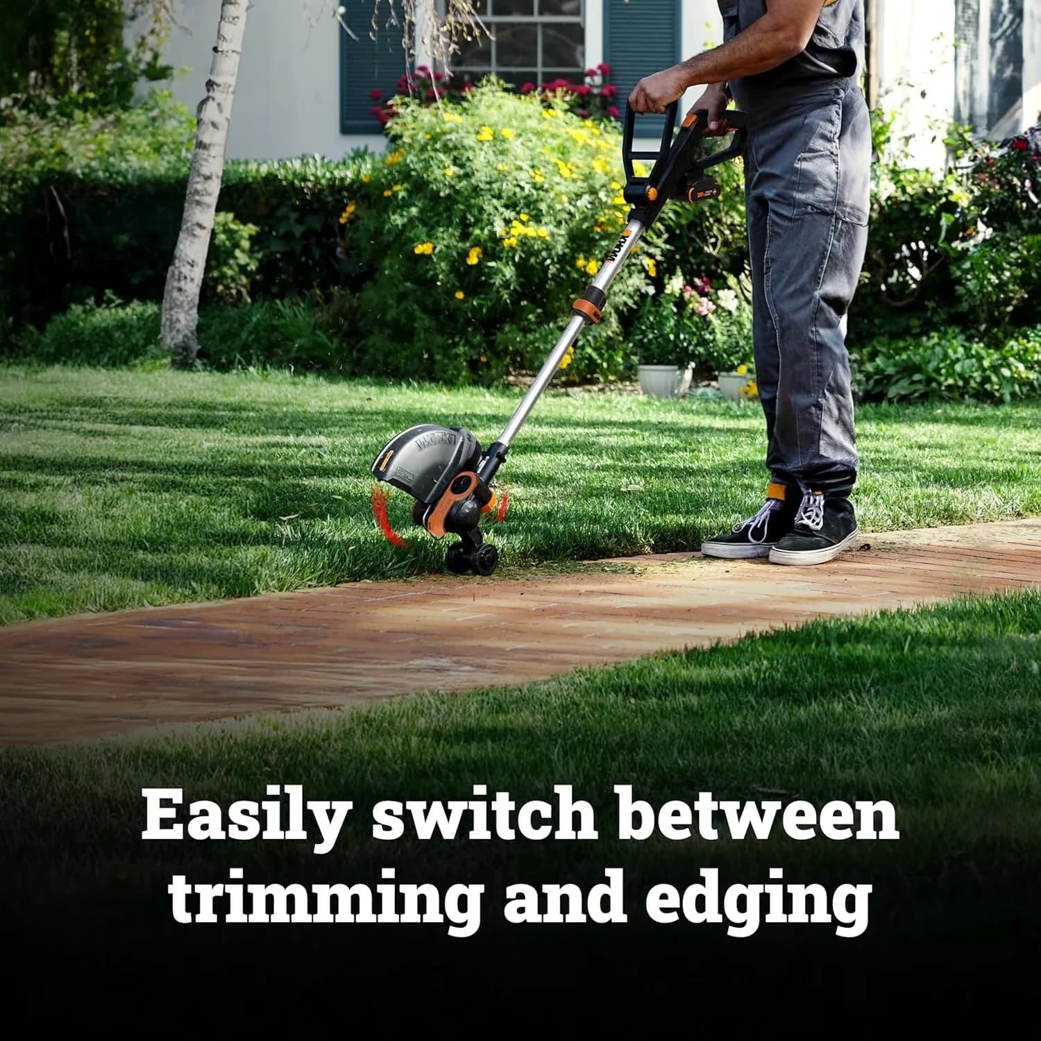 Stylish String Trimmer with Battery, 20V, Extendable - WG163 - Low Maintenance Model FA23D2