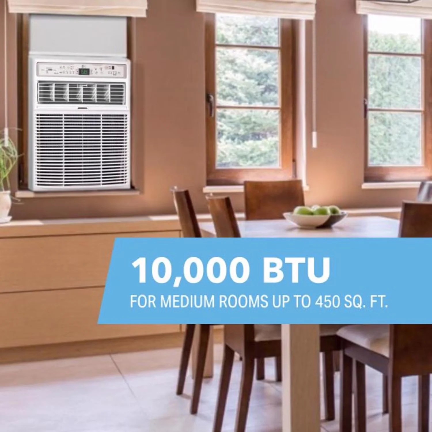 Air Conditioner Stylish with 10000 BTU, 115V, 10000 BTU 115V Slider/Casement Window - Model B9F727