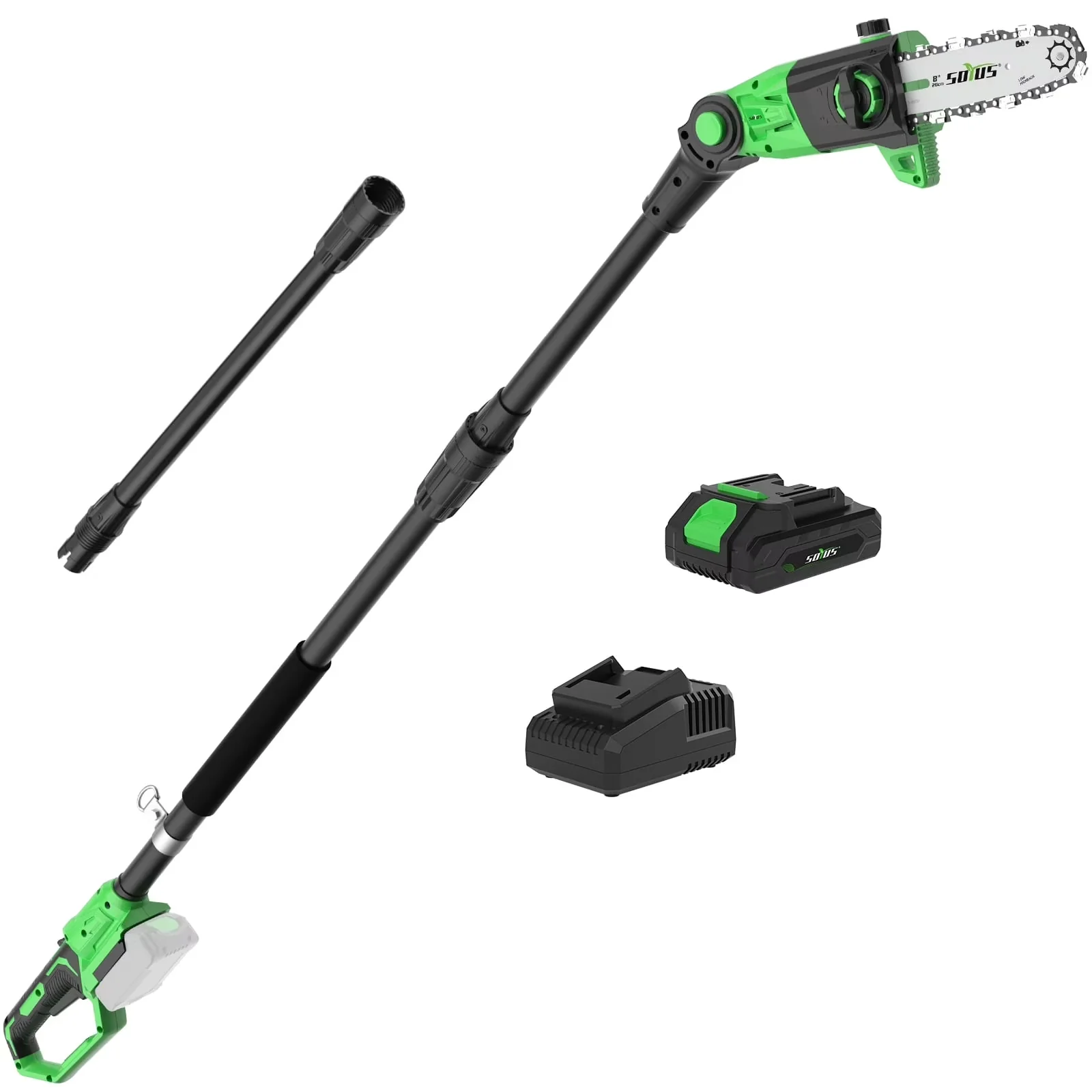 Sleek Pole Saw with Battery, Automatic Chain Oiler, 8-Inch Cordless - 15 Model DE6A4E